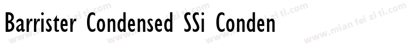 Barrister Condensed SSi Condensed字体转换